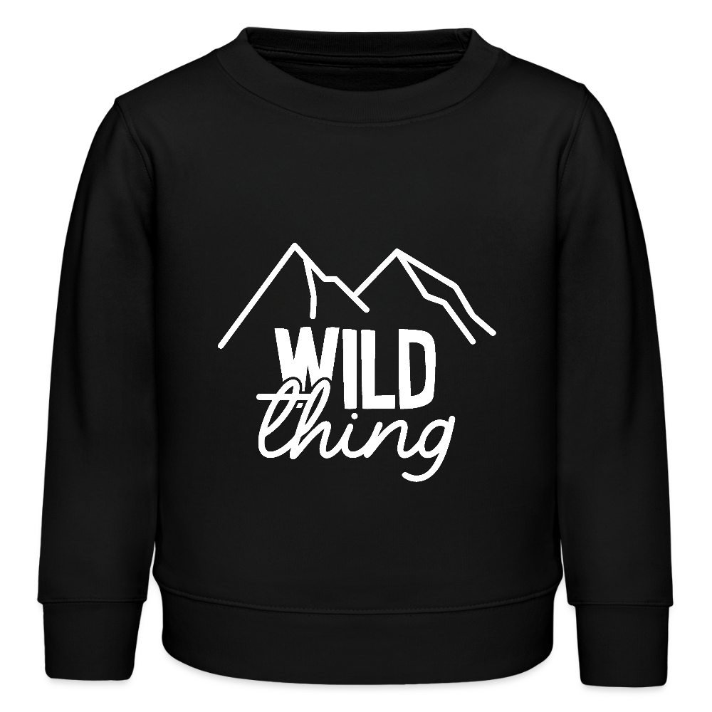 wild thing -  Bio Kinder Sweatshirt - Schwarz