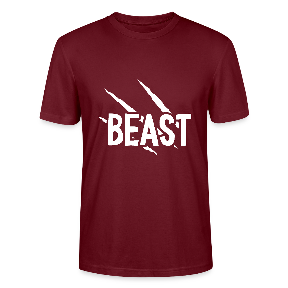 Beast - Bio Unisex T-Shirt - Burgunderrot