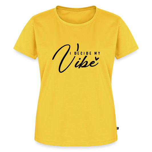 I decide my Vibe - Bio Frauen T-Shirt - Gelb