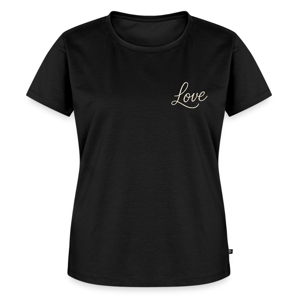 Love - Bio FrauenT-Shirt - Schwarz
