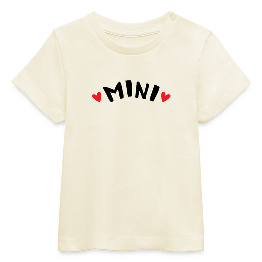 Mini - Baby Bio-T-Shirt - Weißgrau
