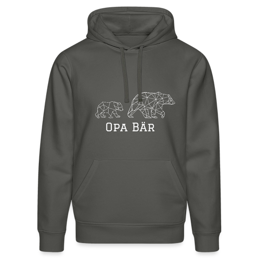 Opa Bär - Bio Unisex Hoodie - Anthrazit