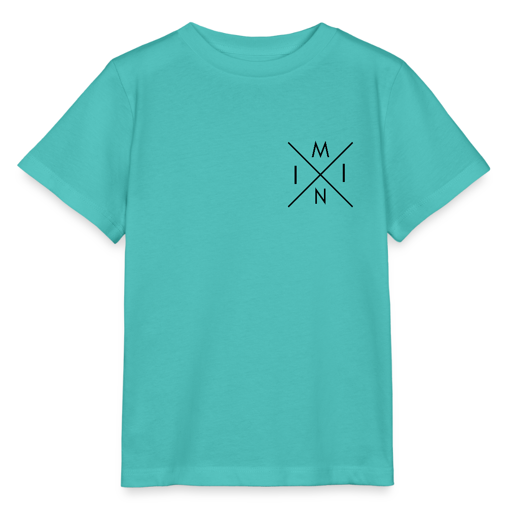 Mini - Bio Kinder T-Shirt - Poolblau