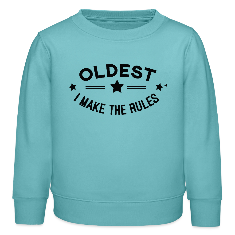 Oldest - Bio Kinder Sweatshirt - Pastelltürkis