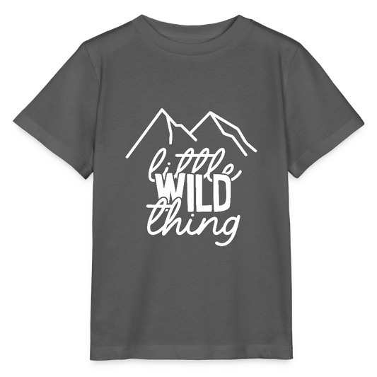 little wild thing - Bio Kinder T-Shirt - Anthrazit
