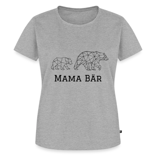 Mama Bär - Bio Frauen T-Shirt - Grau meliert