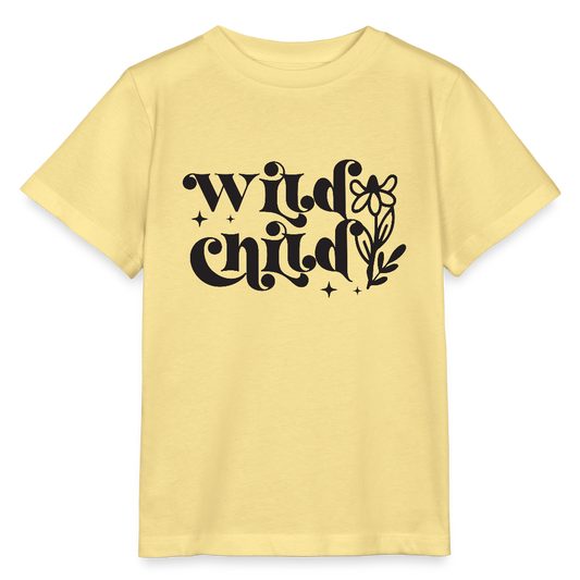 wild child - Bio Kinder T-Shirt - Gelb Viva