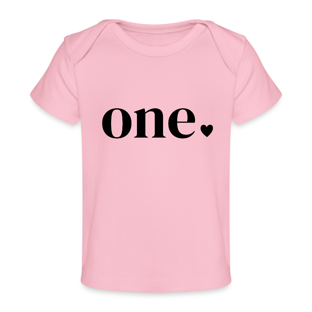 One Herz - Baby Bio-T-Shirt - Hellrosa