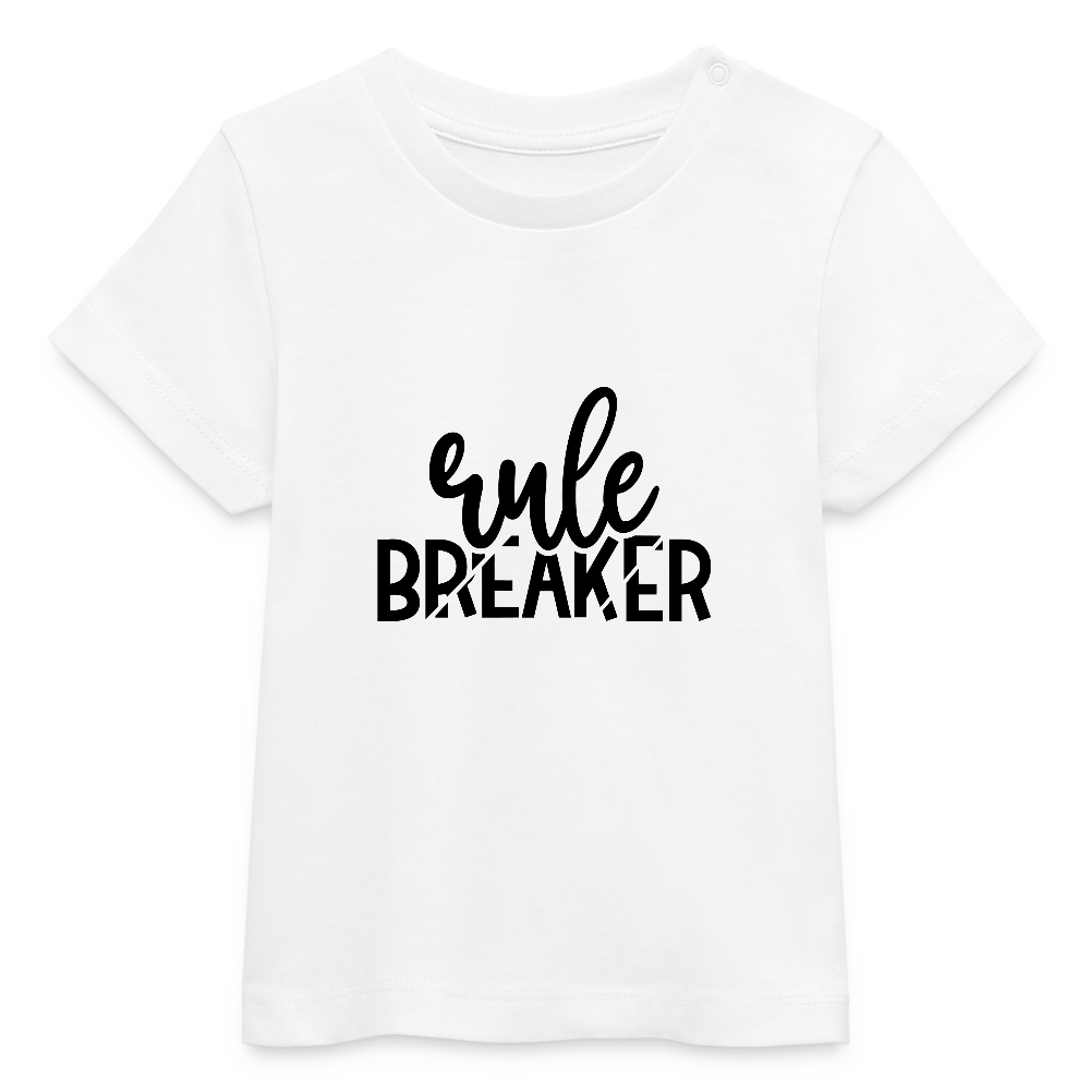 Rule Breaker - Bio Baby T-Shirt - Weiß