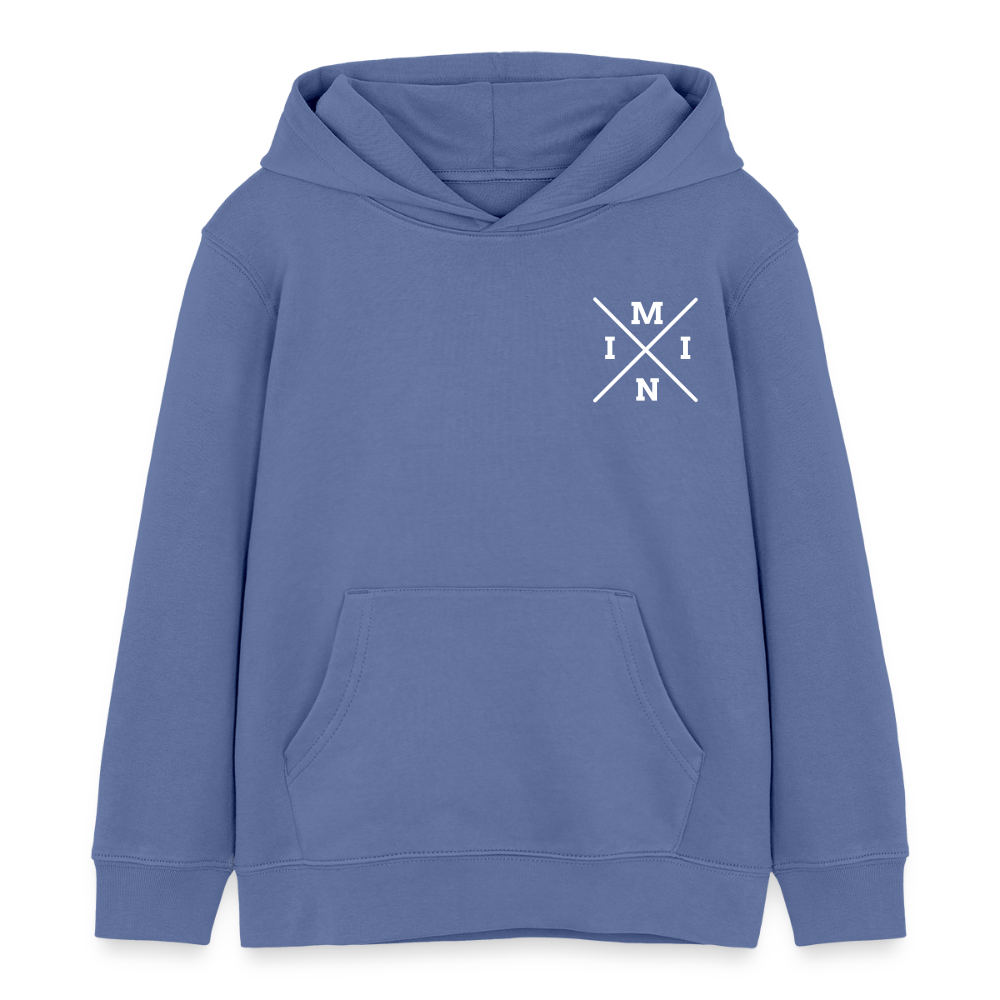 Mini - Kinder Bio-Hoodie - Blau