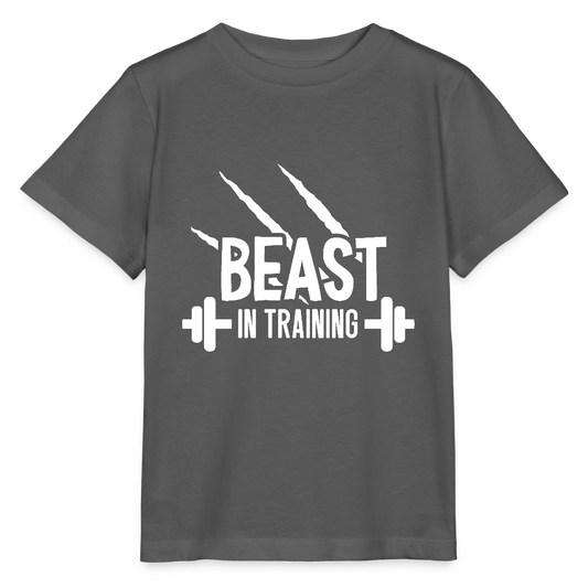 Beast in Training - Bio Kinder T-Shirt - Anthrazit