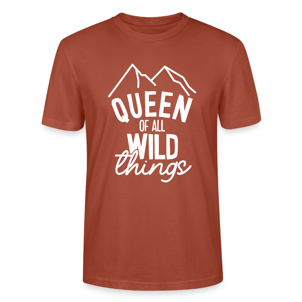 Queen of all wild things - Bio Unisex T-Shirt - Terrakotta