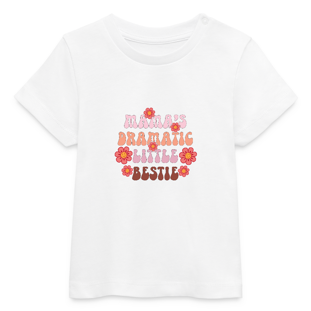 Mama's Bestie - Bio Baby T-Shirt - Weiß