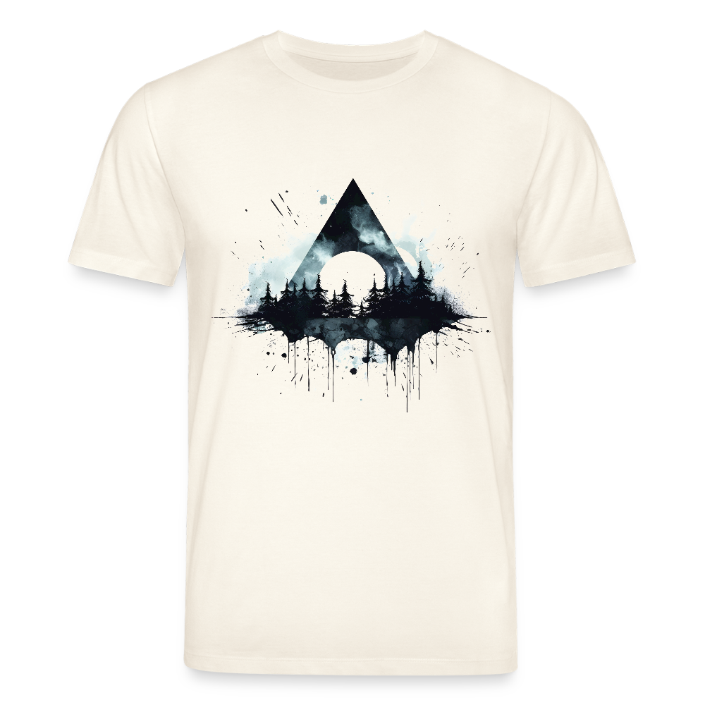 Dreieck Wald - Bio Unisex T-Shirt - Naturweiß