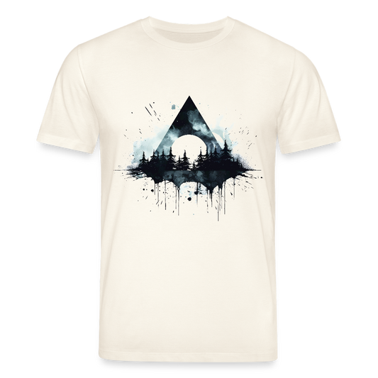Dreieck Wald - Bio Unisex T-Shirt - Naturweiß