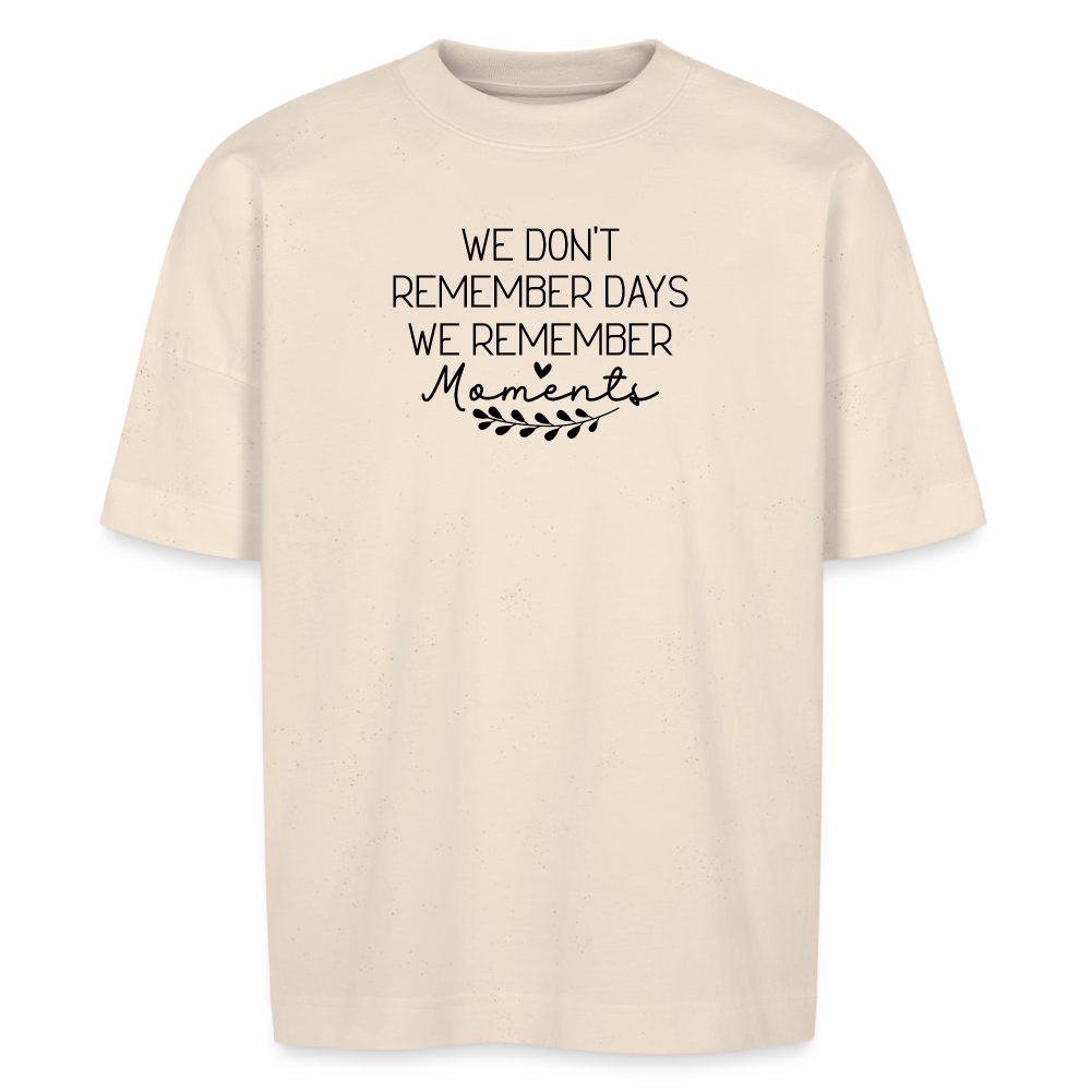 Moments Unisex Oversize Bio Shirt - Naturweiß