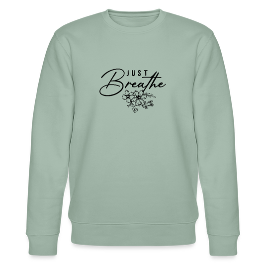 Just Breathe - Bio Unisex Sweatshirt - Helles Graugrün