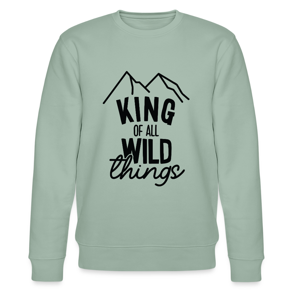 King of all wild things - Bio Unisex Sweatshirt - Helles Graugrün