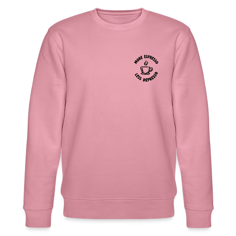 More Espresso / Less Depresso - Bio Unisex Sweatshirt - Lila Traum