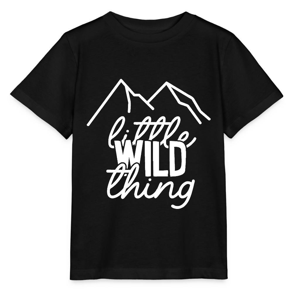 little wild thing - Bio Kinder T-Shirt - Schwarz