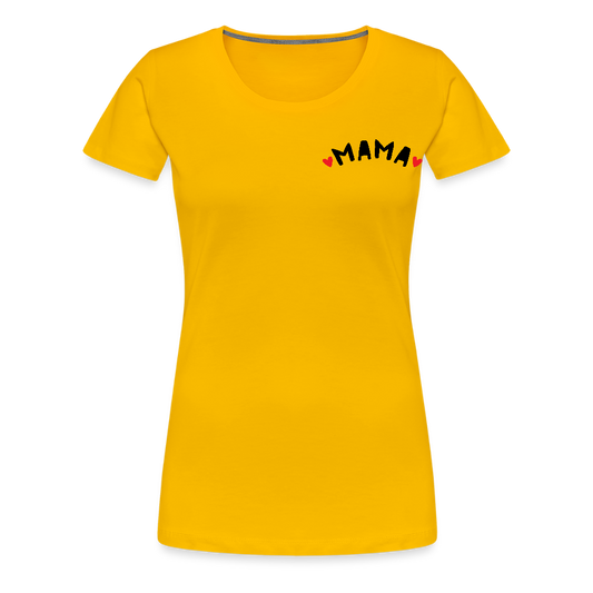 Mama - Frauen Bio T-Shirt - Sonnengelb