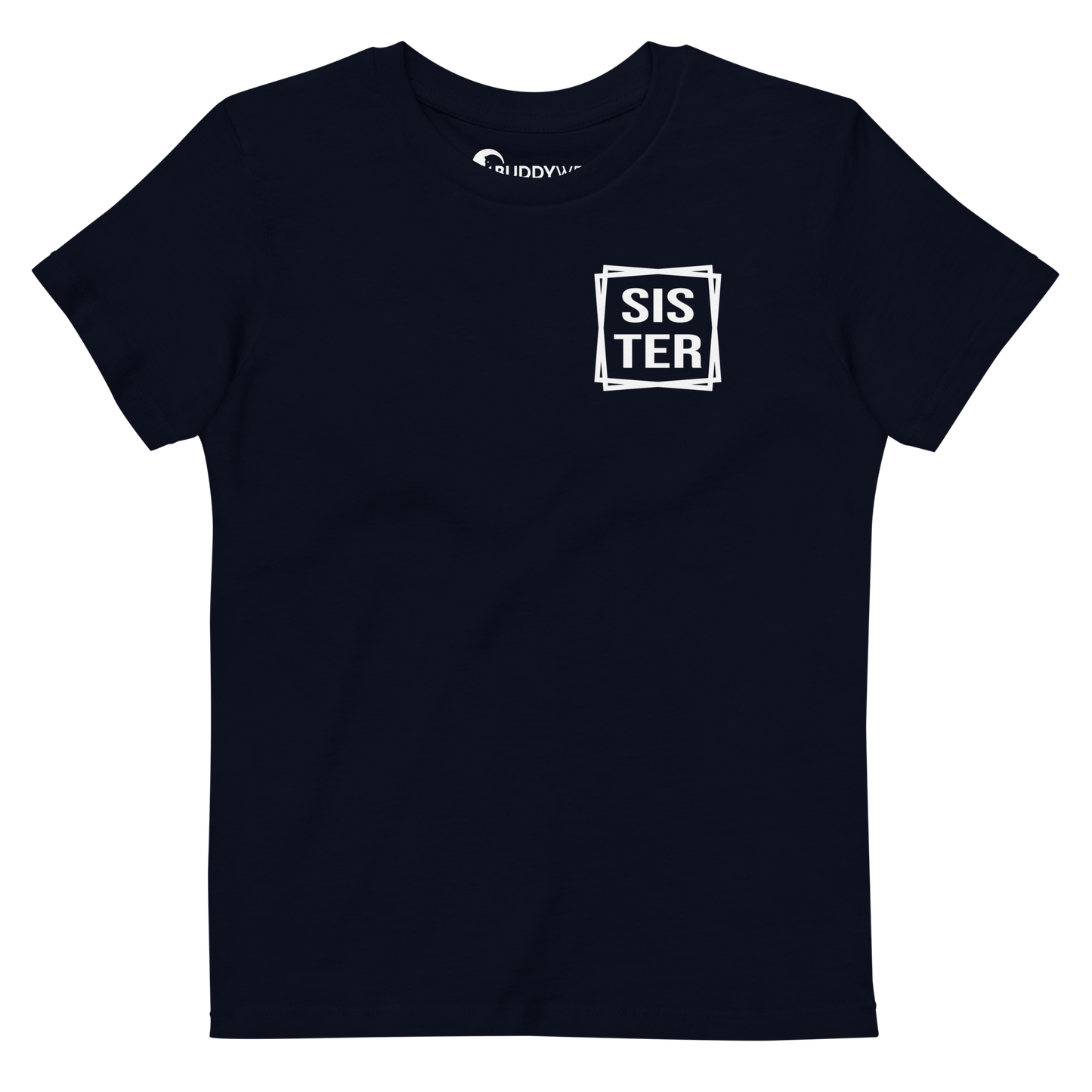 Rechteck Sister Bio-Baumwoll-T-Shirt für Kinder