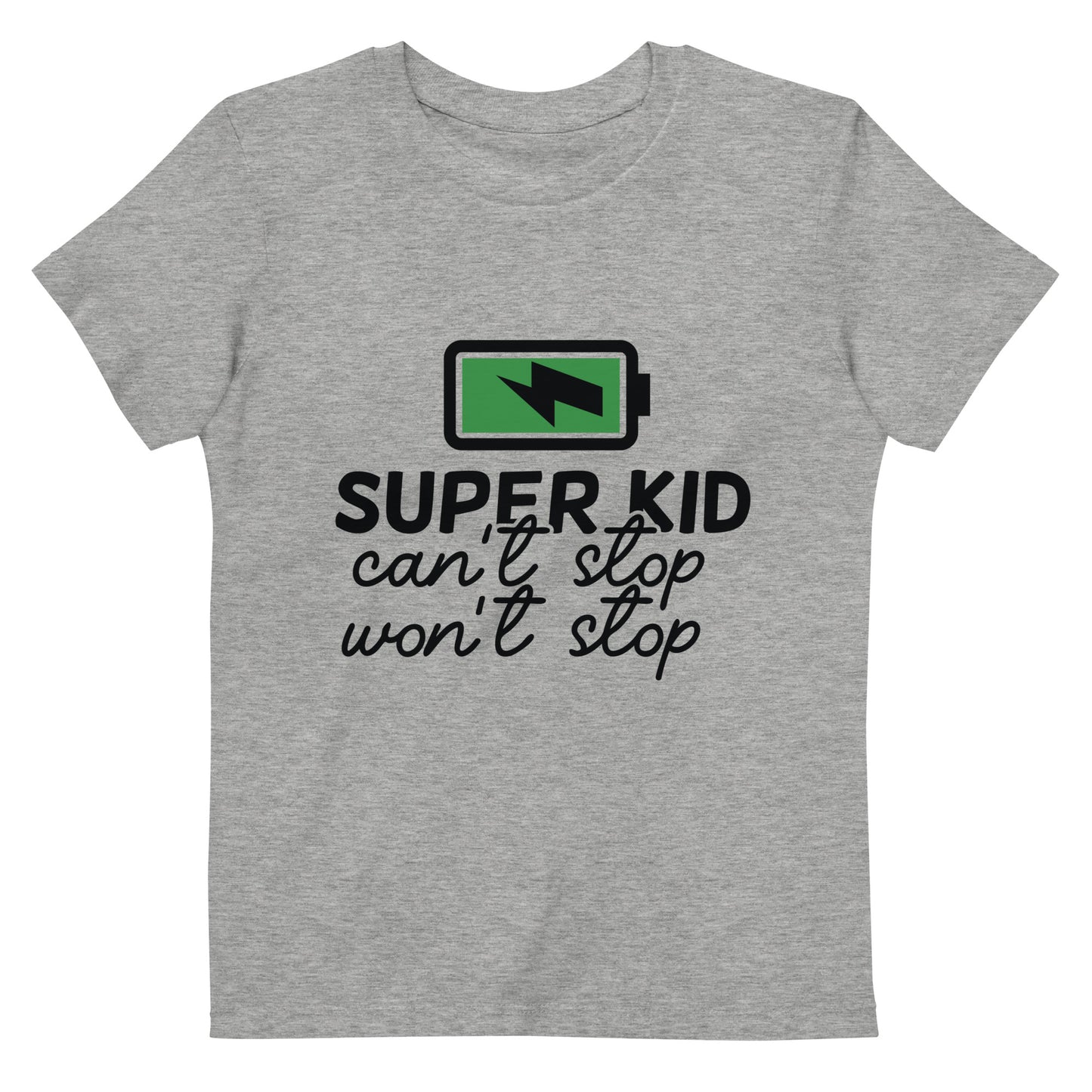 Batterie Super Kid Bio-Baumwoll-T-Shirt