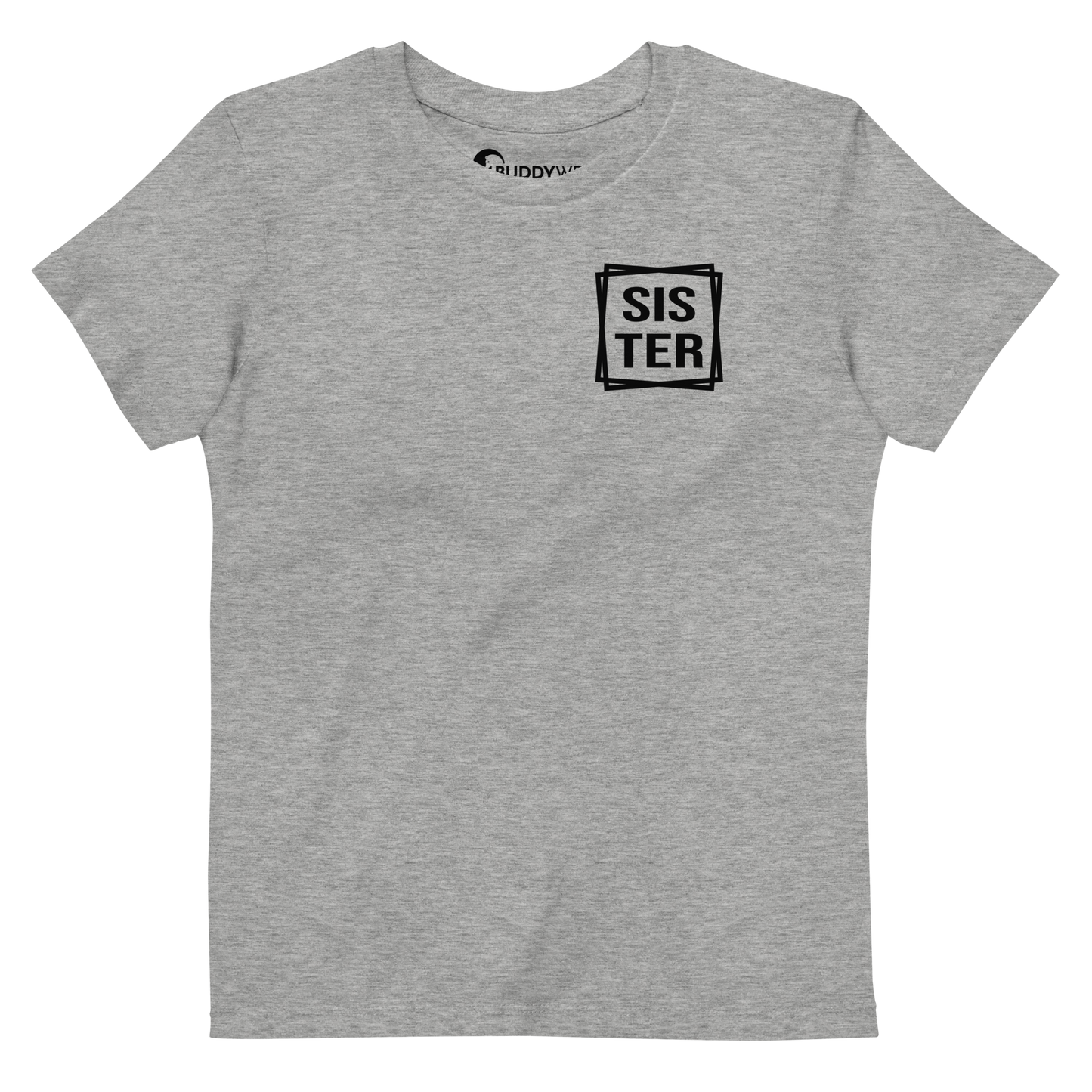 Rechteck Sister Bio-Baumwoll-T-Shirt für Kinder