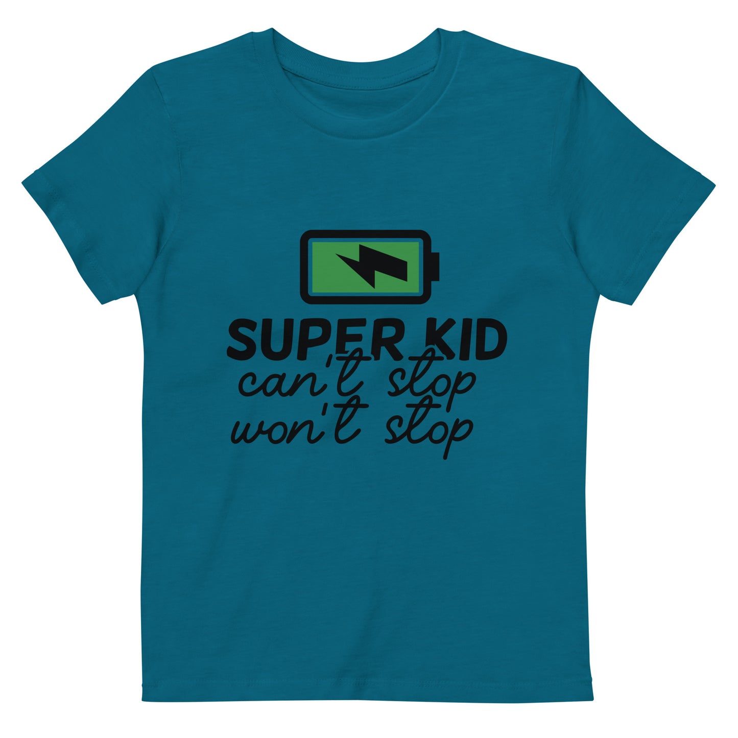 Batterie Super Kid Bio-Baumwoll-T-Shirt
