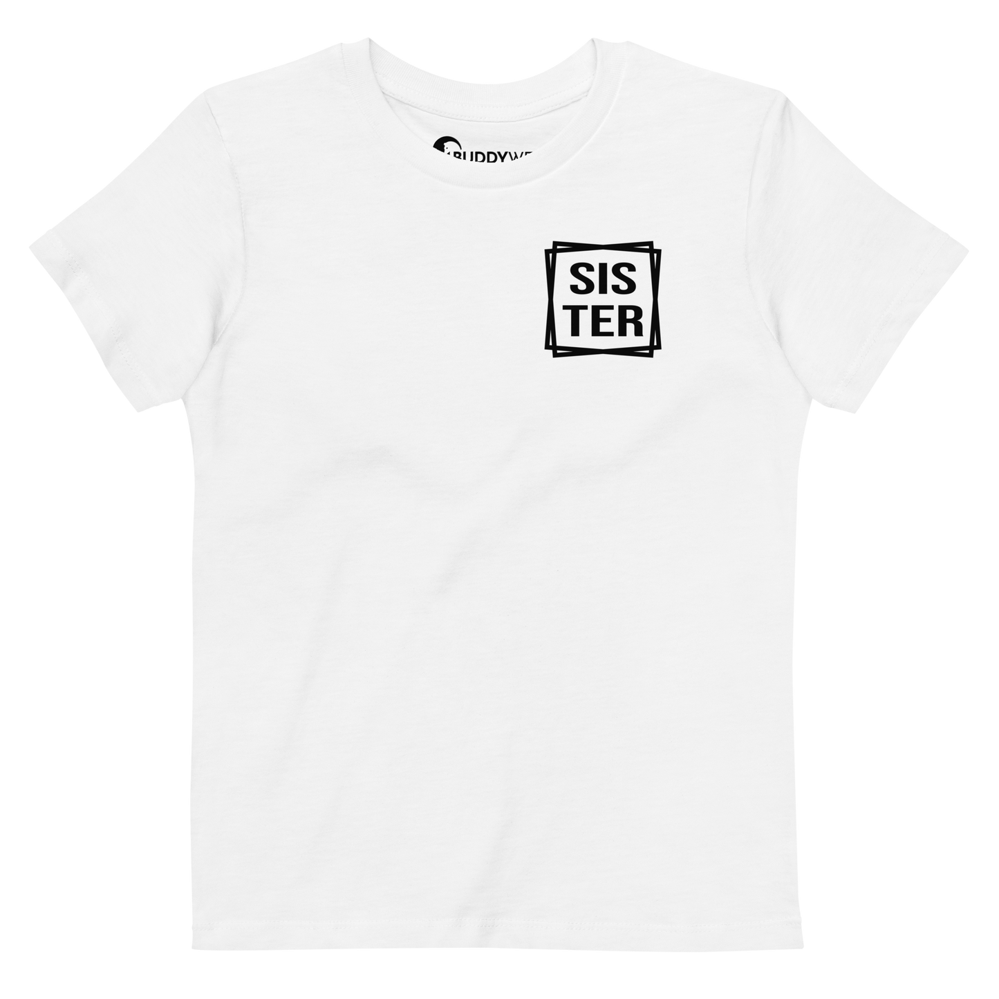Rechteck Sister Bio-Baumwoll-T-Shirt für Kinder