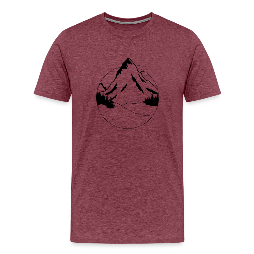 Mountain Adventure Shirt - Bordeauxrot meliert