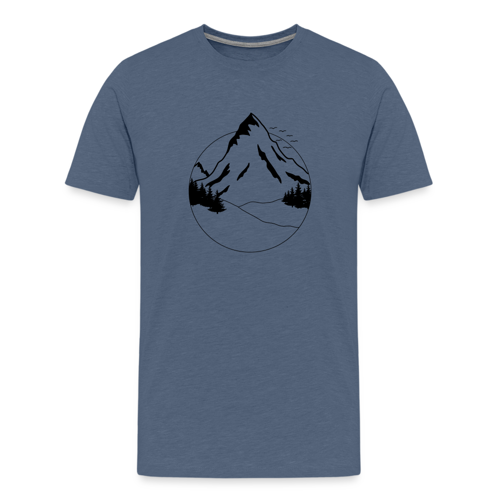 Mountain Adventure Shirt - Blau meliert