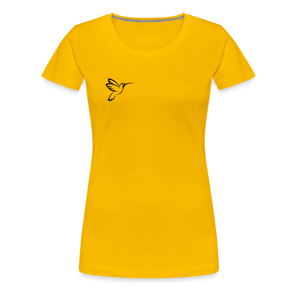 Frauen Kolibri T-Shirt - Sonnengelb