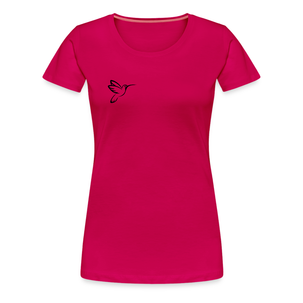 Frauen Kolibri T-Shirt - dunkles Pink