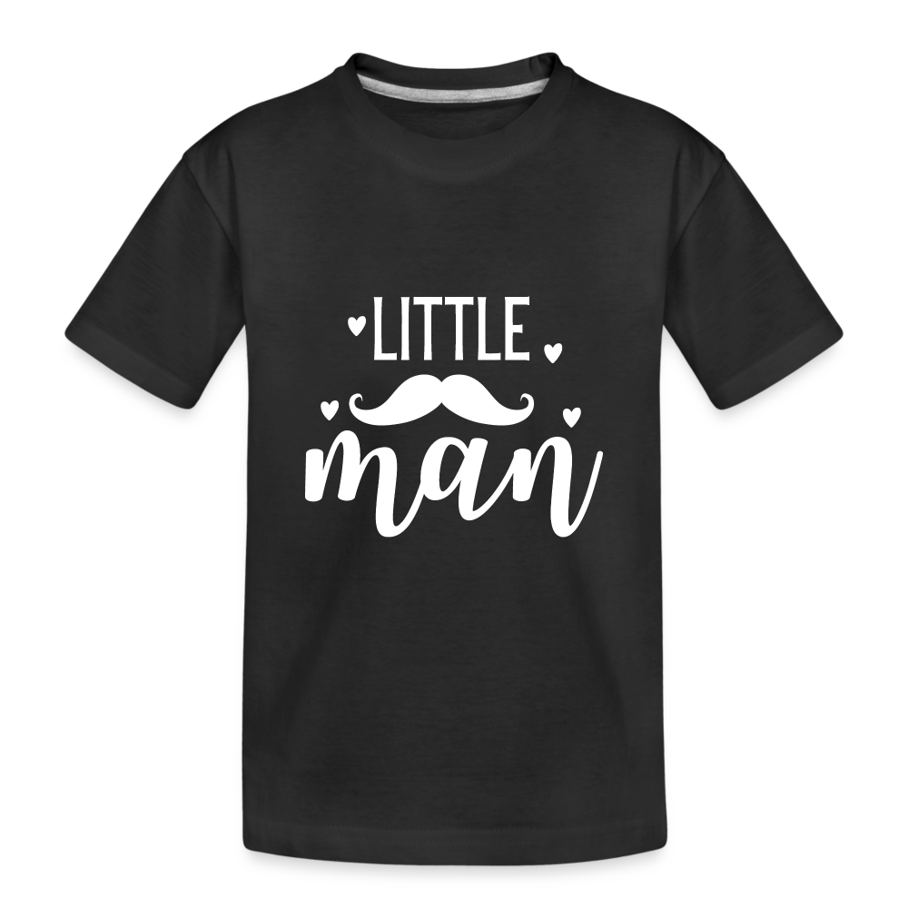 Little Man Kinder Bio T-Shirt - Schwarz