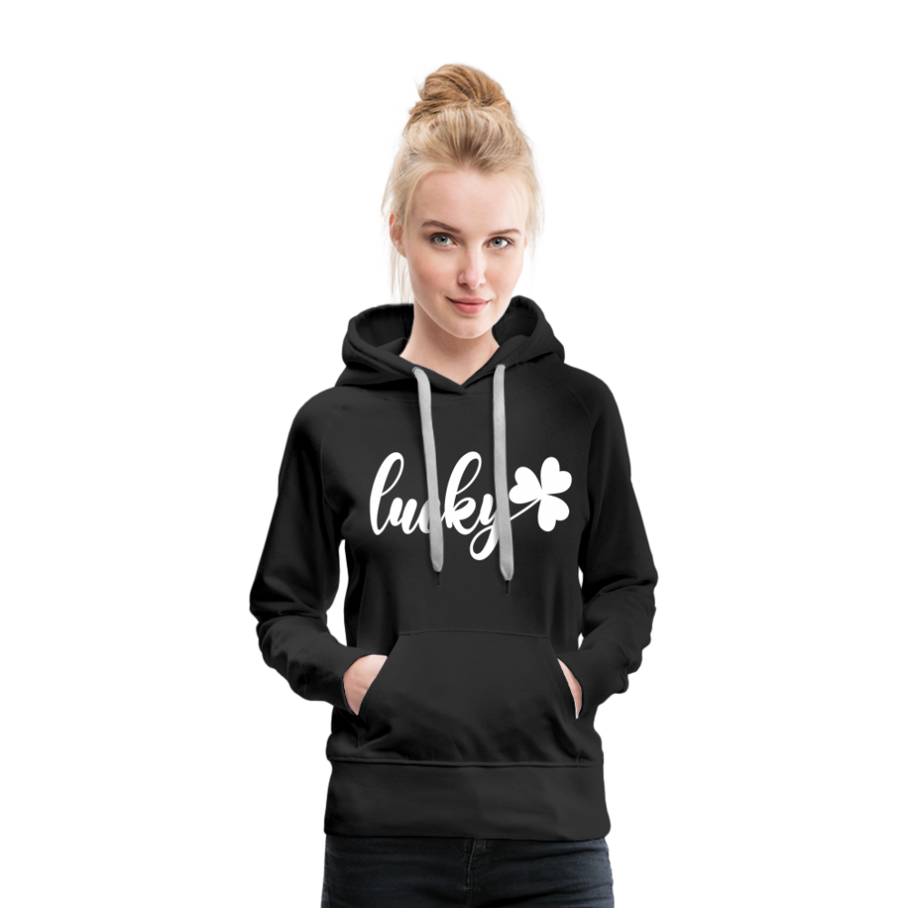 lucky Frauen Hoodie - Schwarz