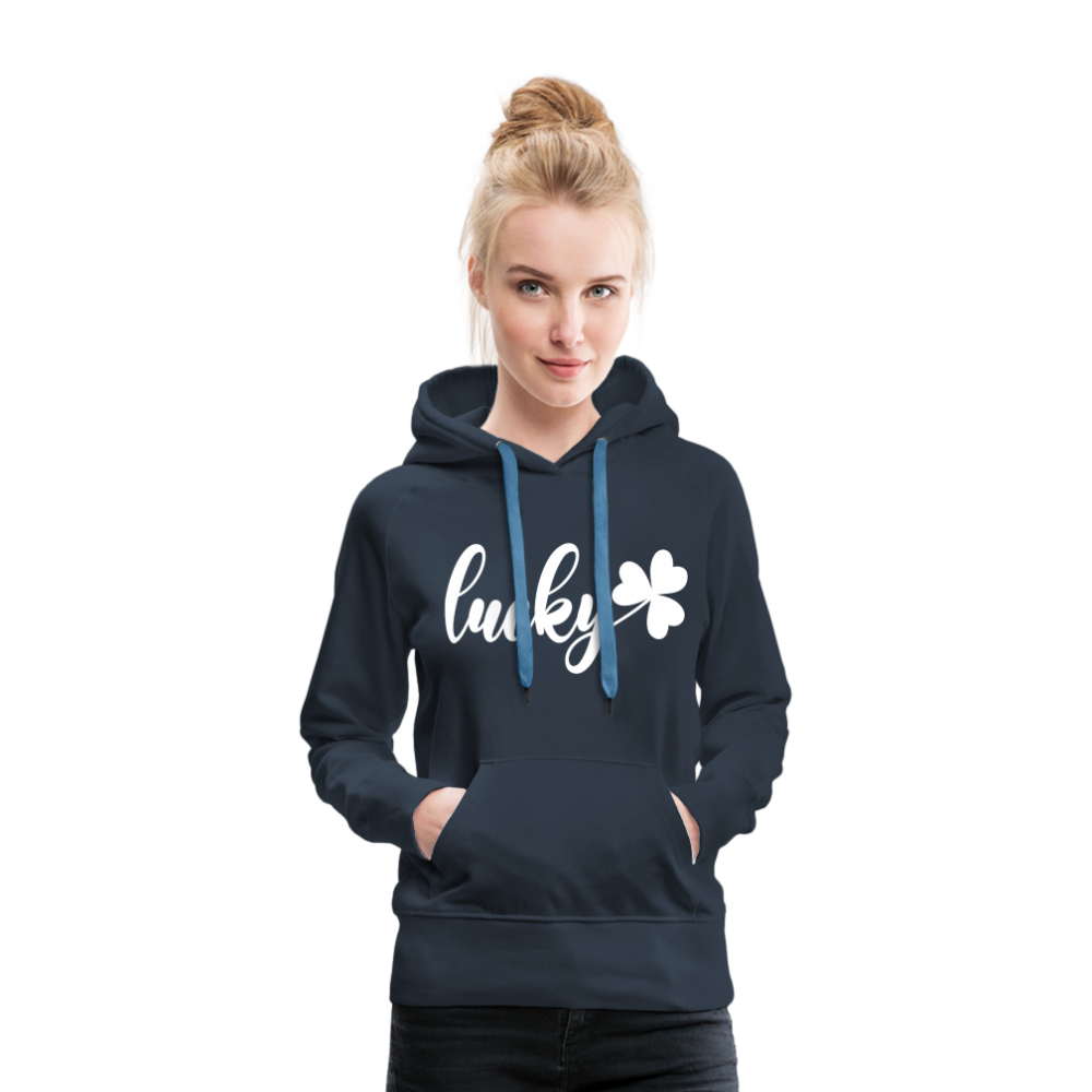 lucky Frauen Hoodie - Navy