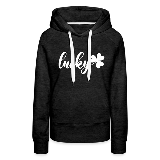 lucky Frauen Hoodie - Anthrazit
