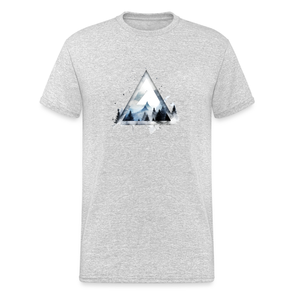 Triangle Snow Männer T-Shirt - Grau meliert