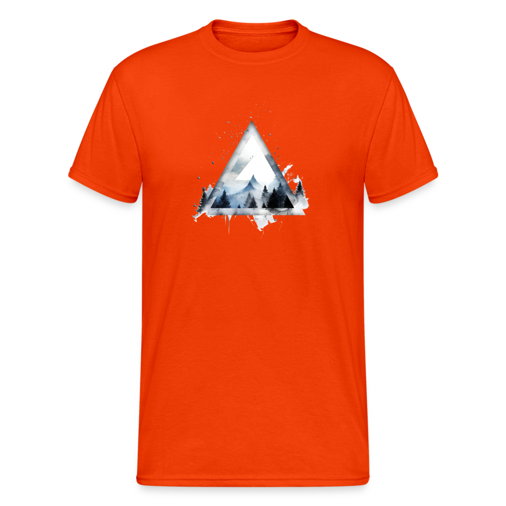 Triangle Snow Männer T-Shirt - kräftig Orange