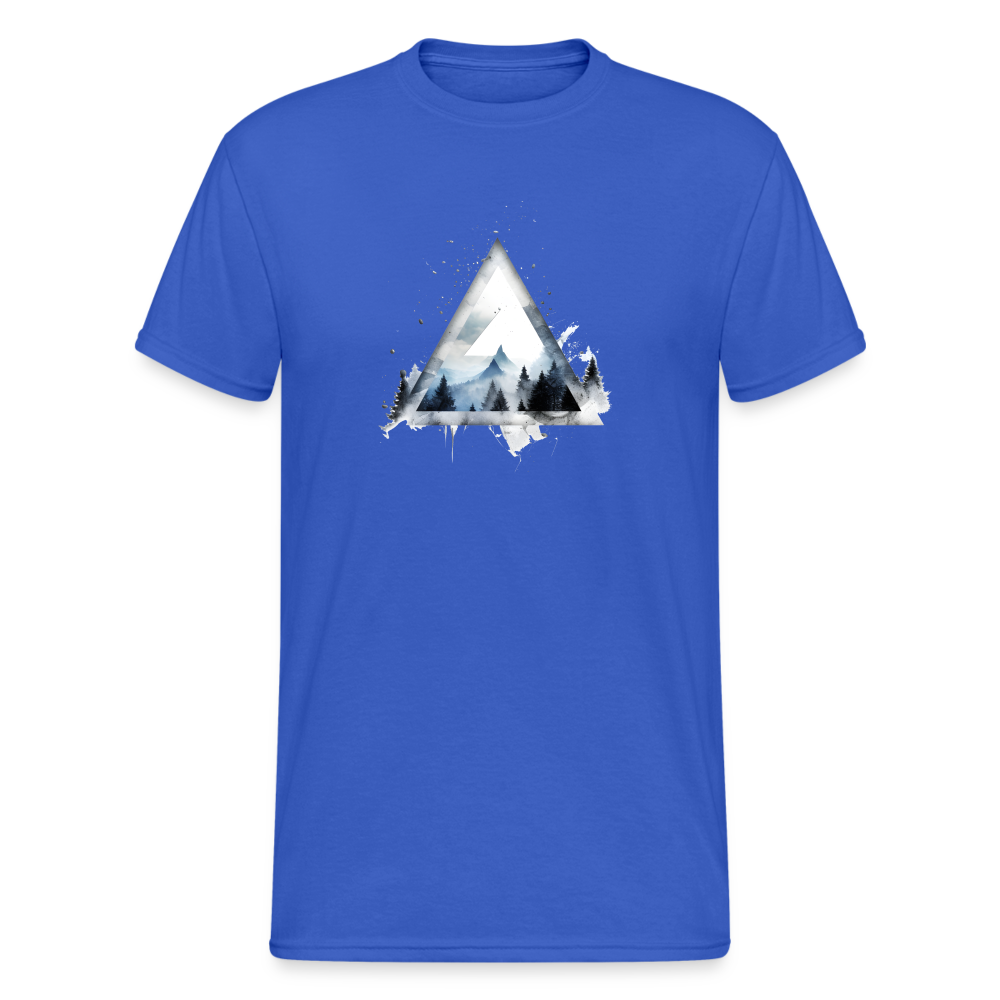 Triangle Snow Männer T-Shirt - Königsblau