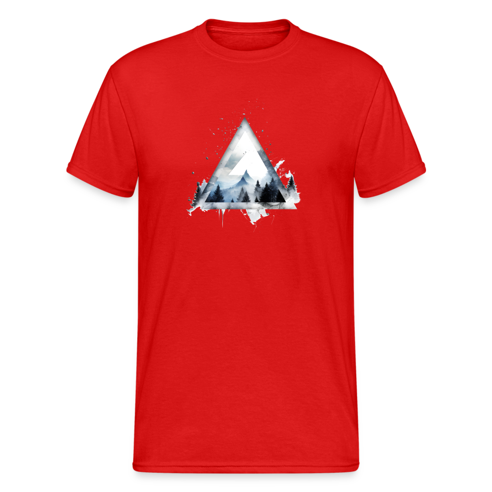 Triangle Snow Männer T-Shirt - Rot