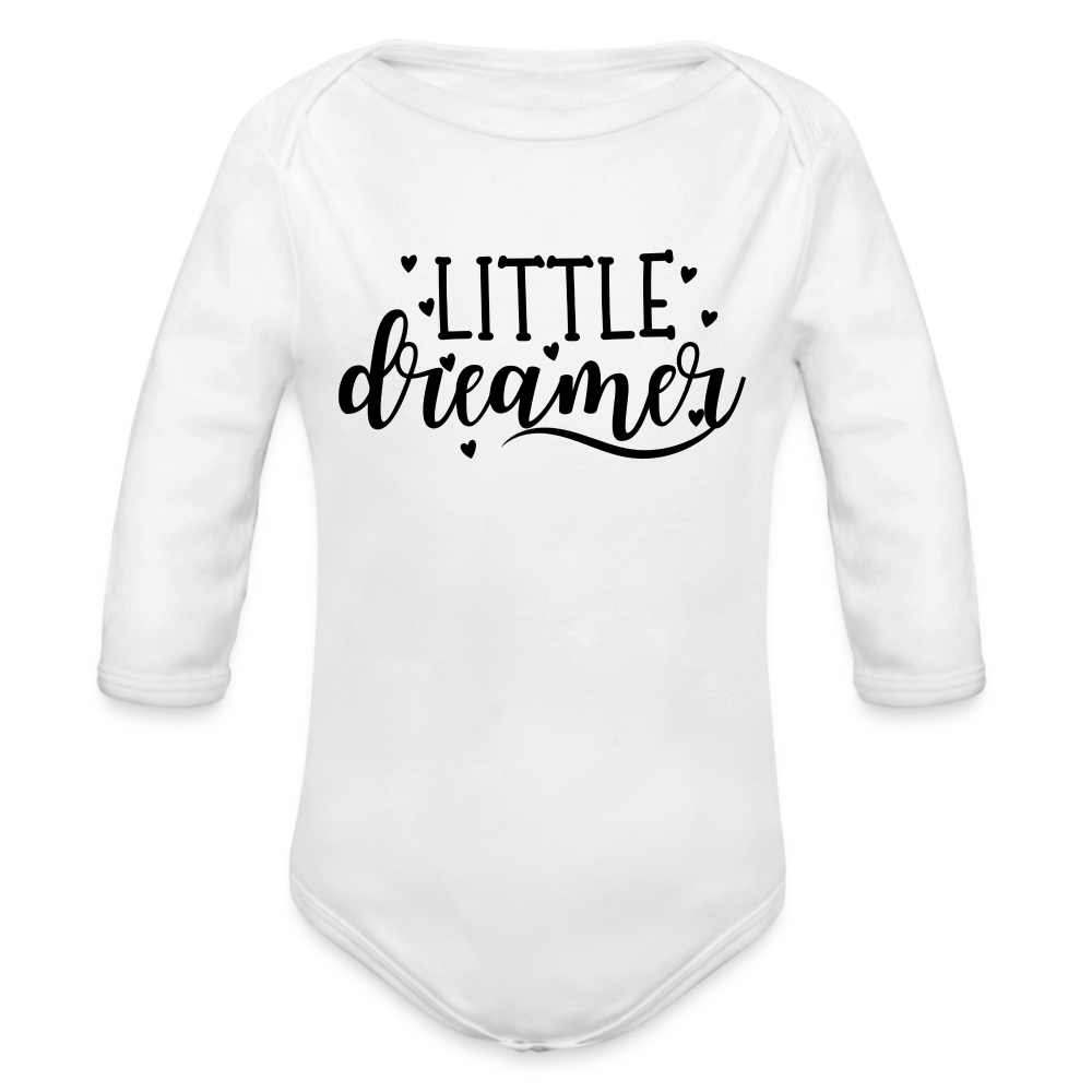 Little Dreamer Baby Bio-Langarm-Body - weiß