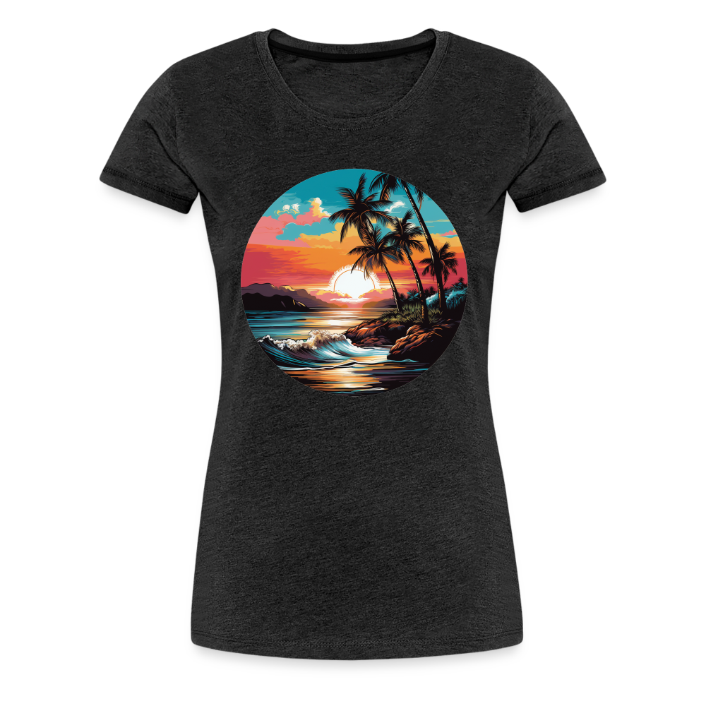 Tropical Frauen T-Shirt - Anthrazit