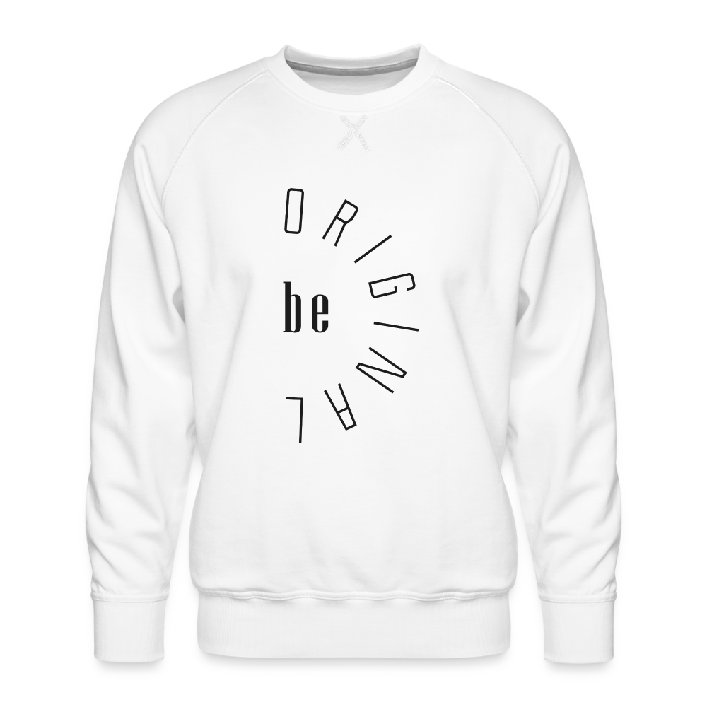 be Original Männer Pullover - weiß