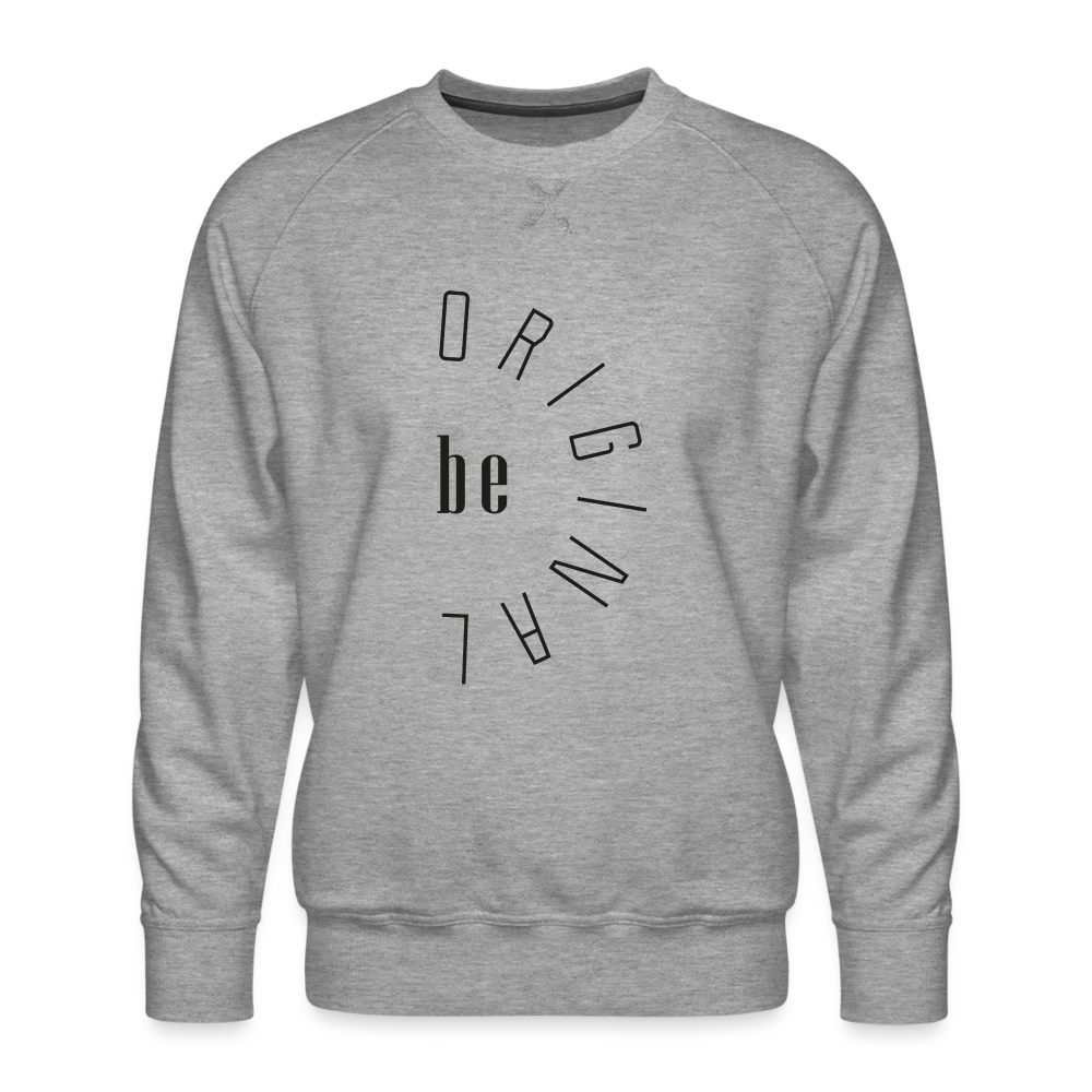 be Original Männer Pullover - Grau meliert