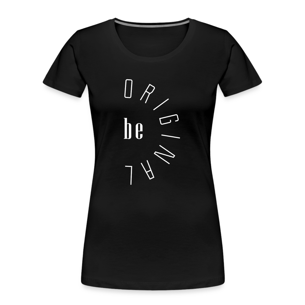 be ORIGINAL Frauen Bio T-Shirt - Schwarz