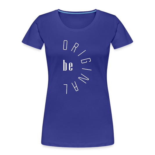 be ORIGINAL Frauen Bio T-Shirt - Königsblau