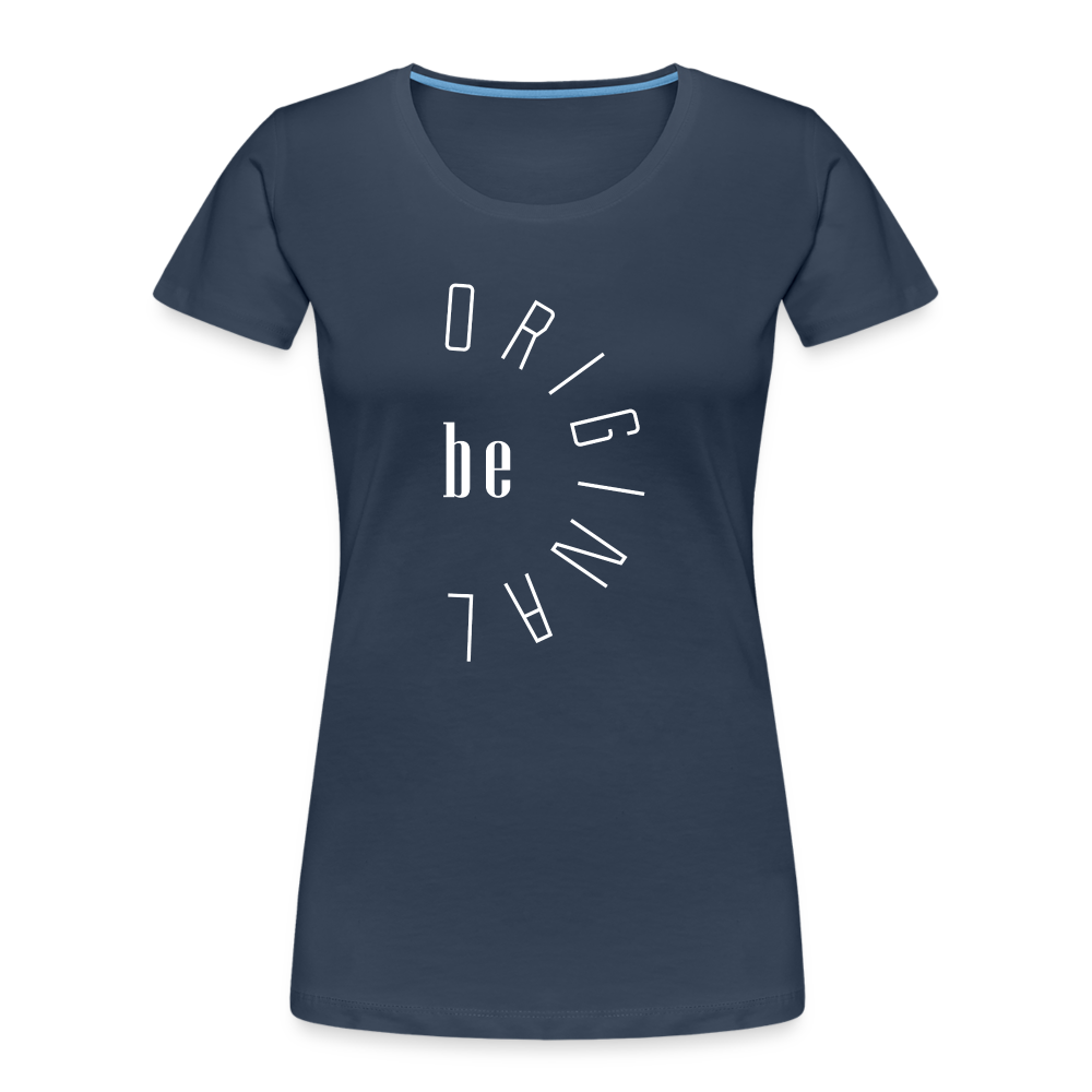 be ORIGINAL Frauen Bio T-Shirt - Navy