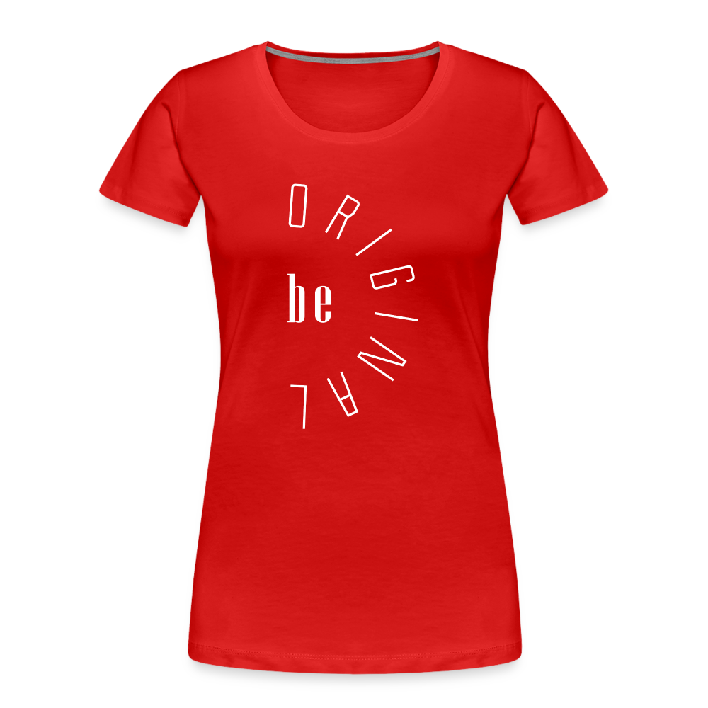 be ORIGINAL Frauen Bio T-Shirt - Rot